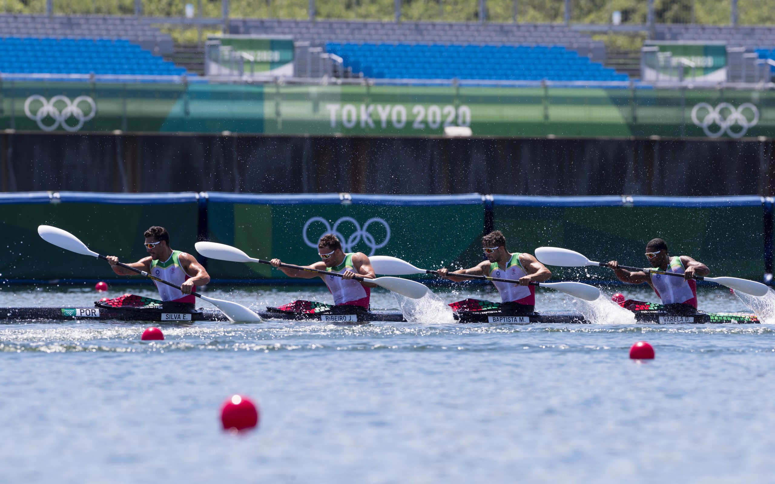 Canoístas portugueses apuram-se para a final de K4 500 metros