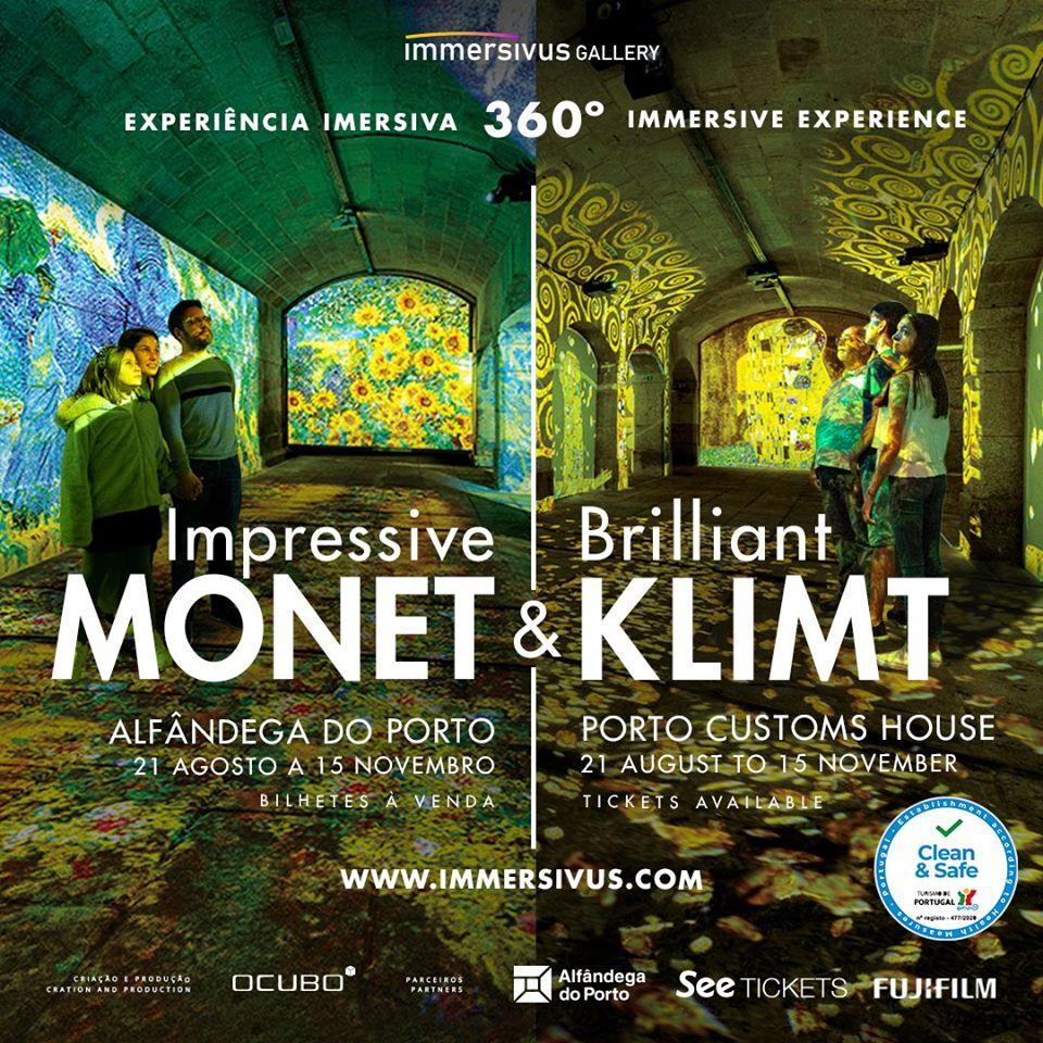 Exposição imersiva dedicada a Monet e Klimt a partir de 21 de agosto no Porto