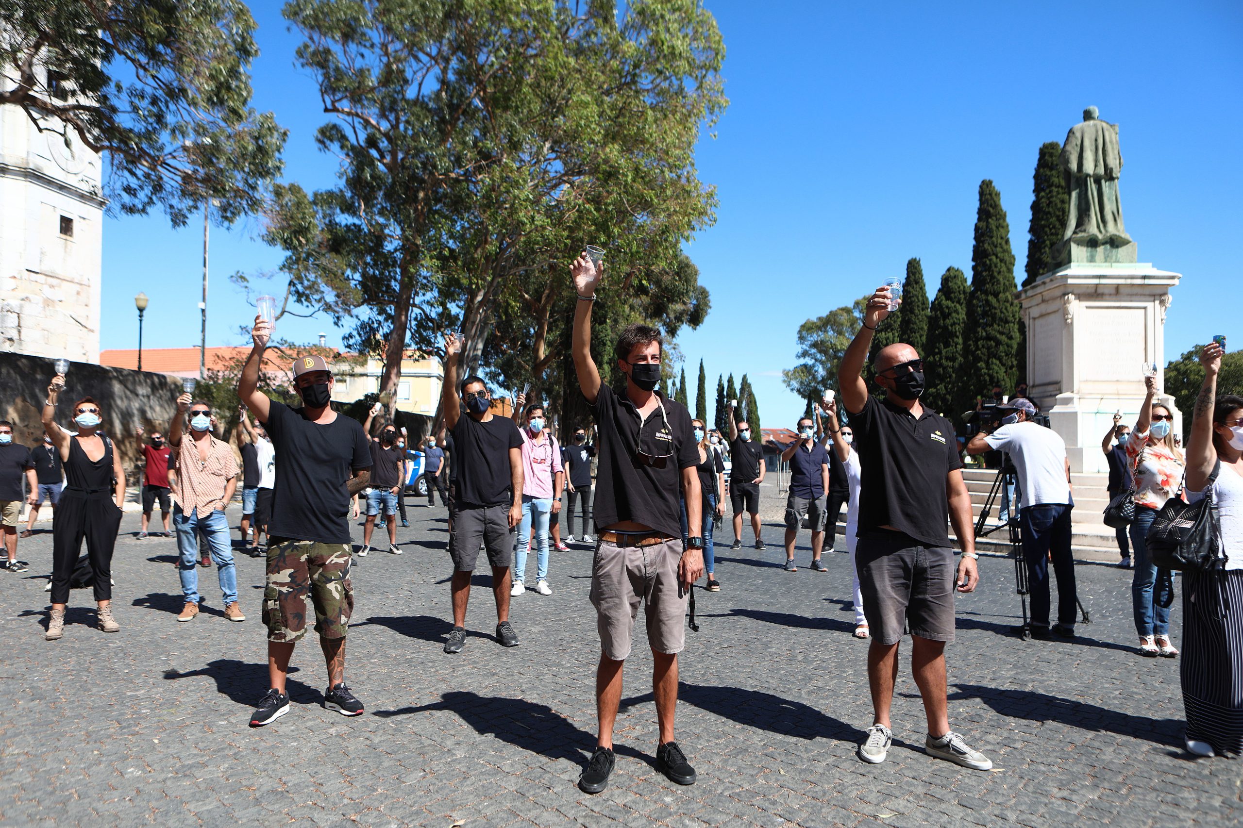 Covid-19: CGTP reúne jovens artistas em Lisboa para denunciar situação no setor da cultura