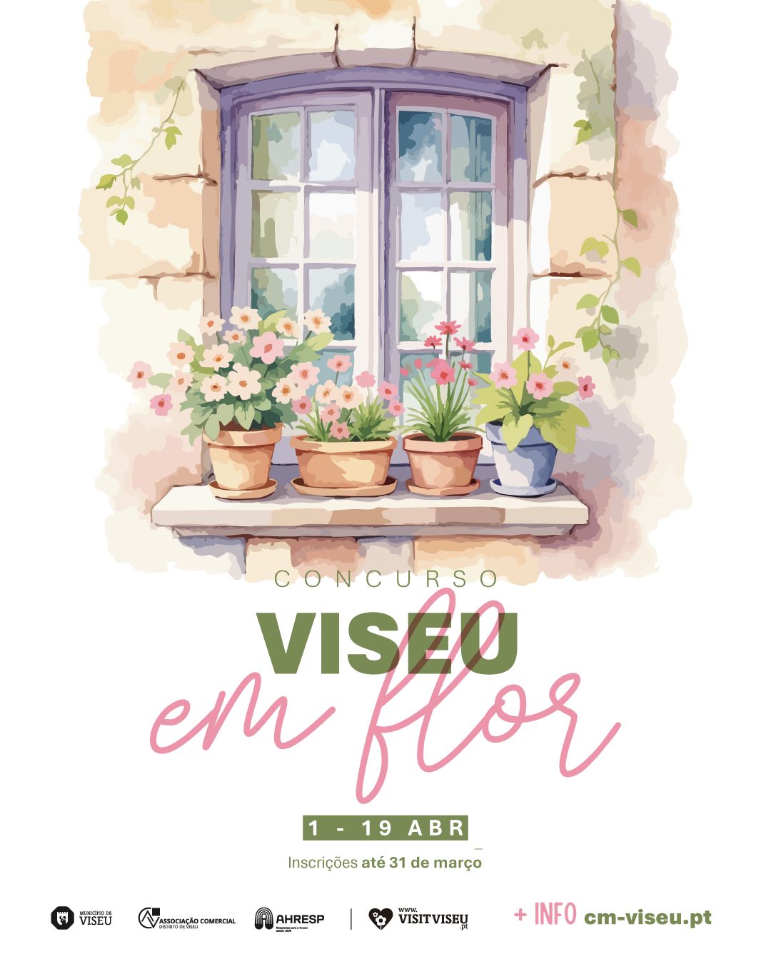 “Viseu em Flor” desafia moradores a decorar o centro histórico com prémios até 350 euros