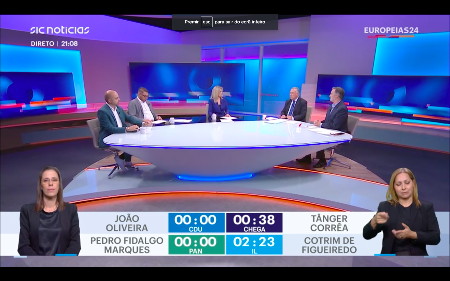 Europeias: o debate em que a defesa foi protagonista e Cotrim o vencedor