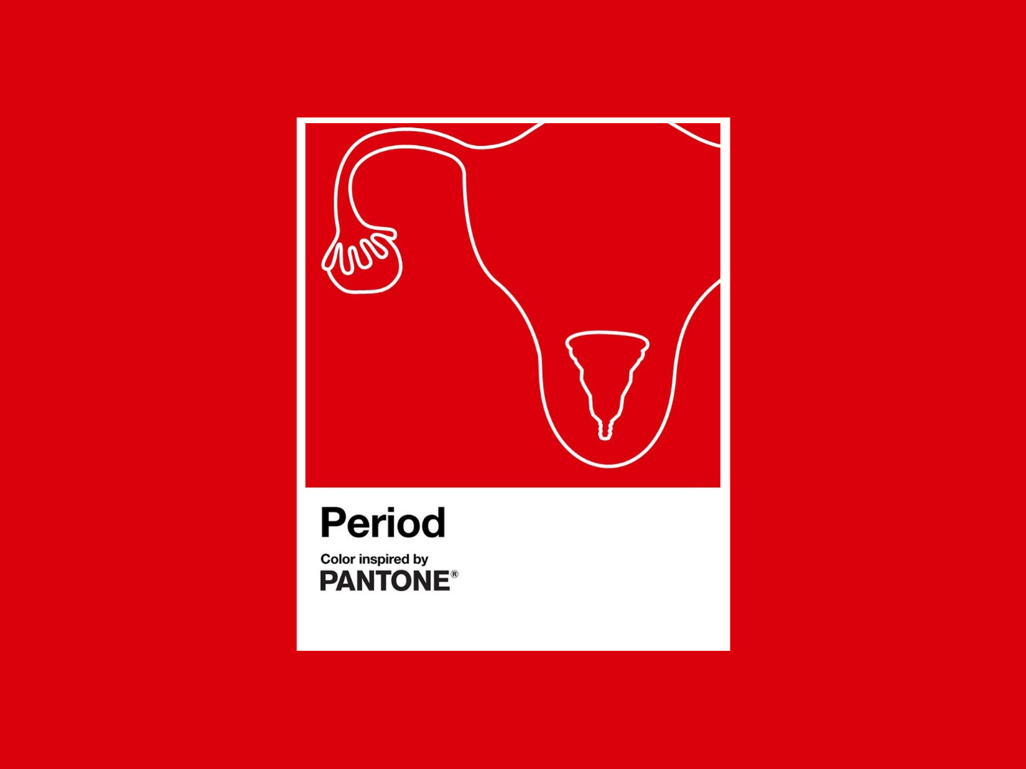 “Período”: o novo tom vermelho da Pantone para acabar com o estigma em torno da menstruação