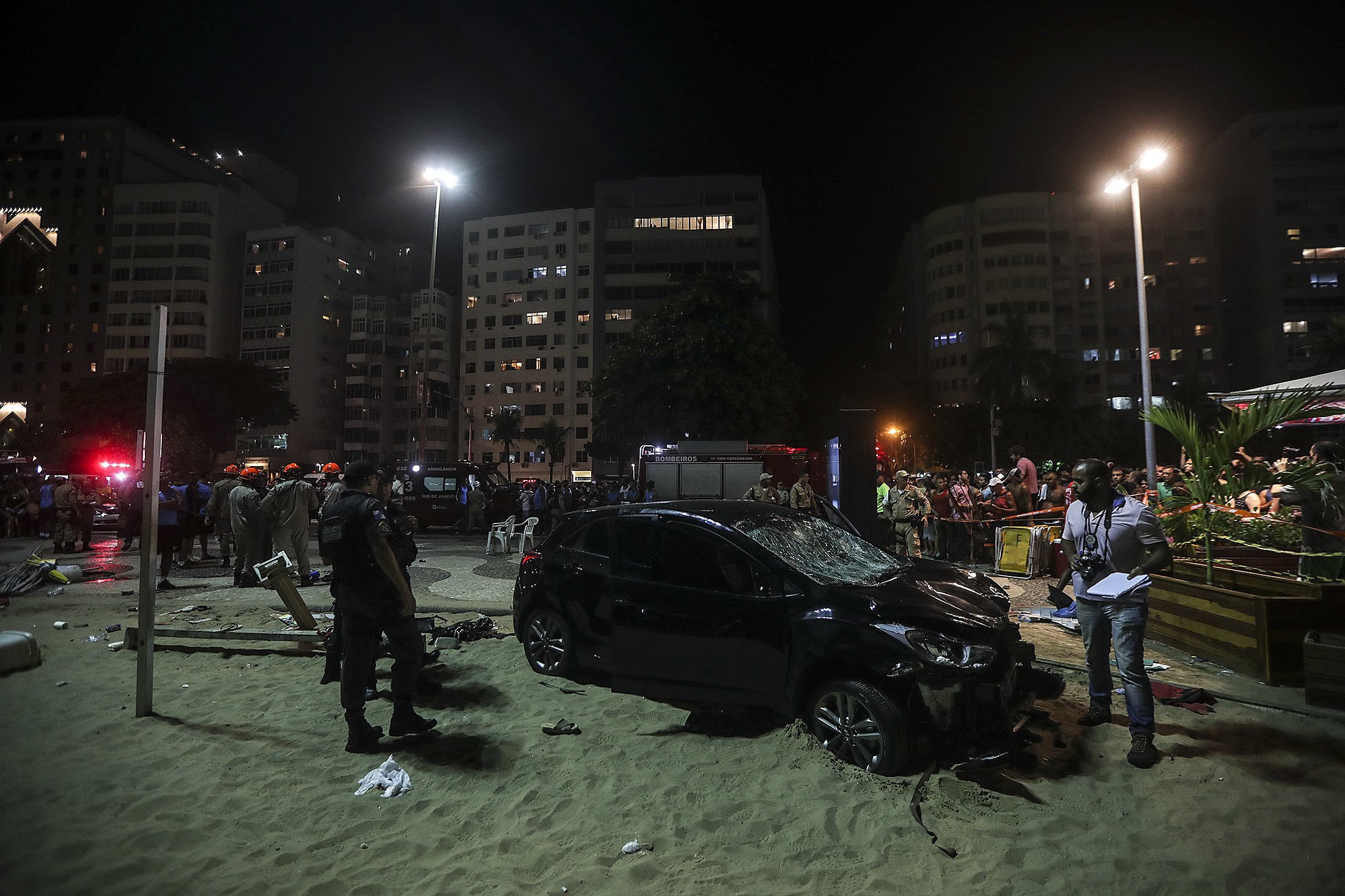 Atropelamento em Copacabana: Dez feridos feridos continuam hospitalizados, um em estado grave