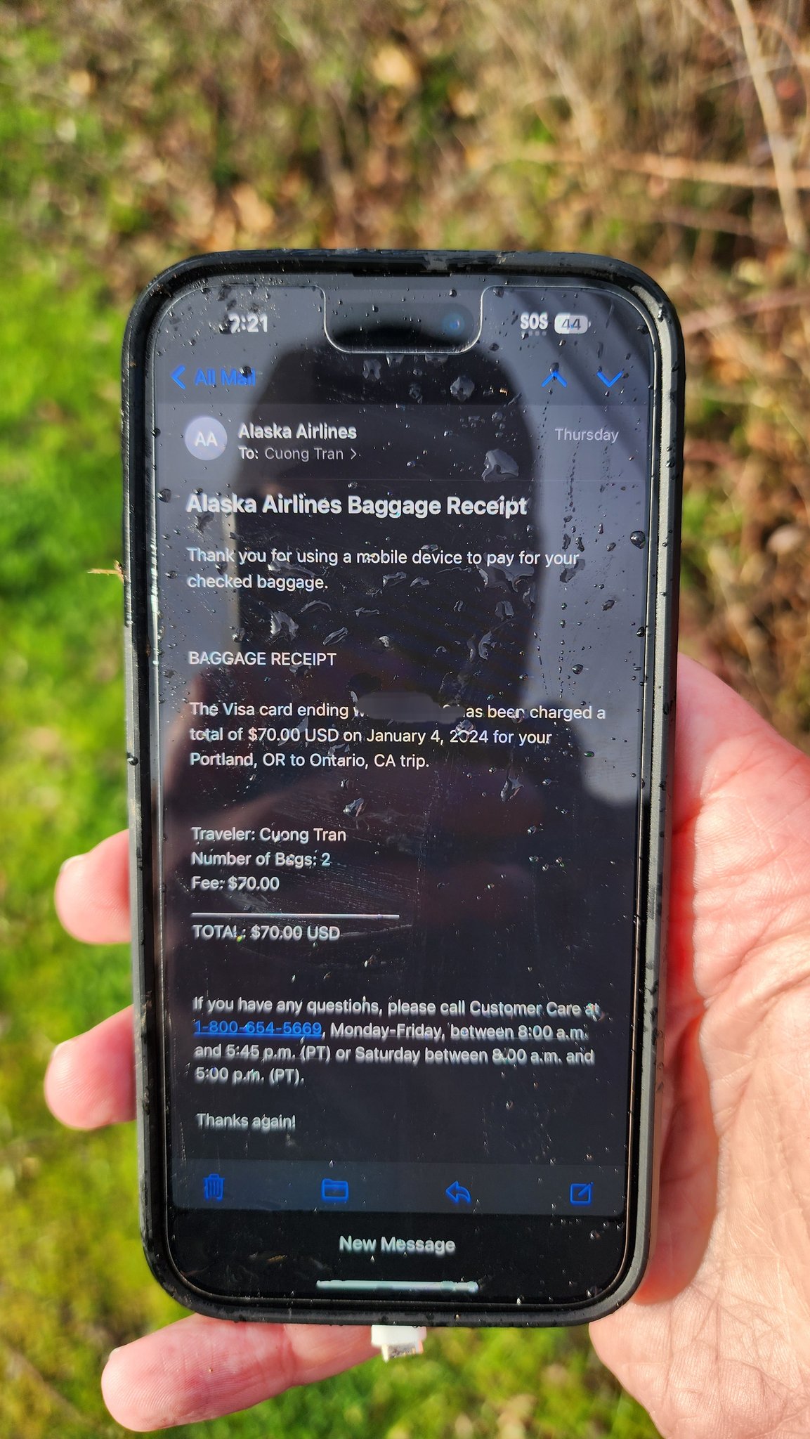IPhone sobrevive a queda de cinco mil metros. Caiu do Boeing 737 da Alaska Airlines