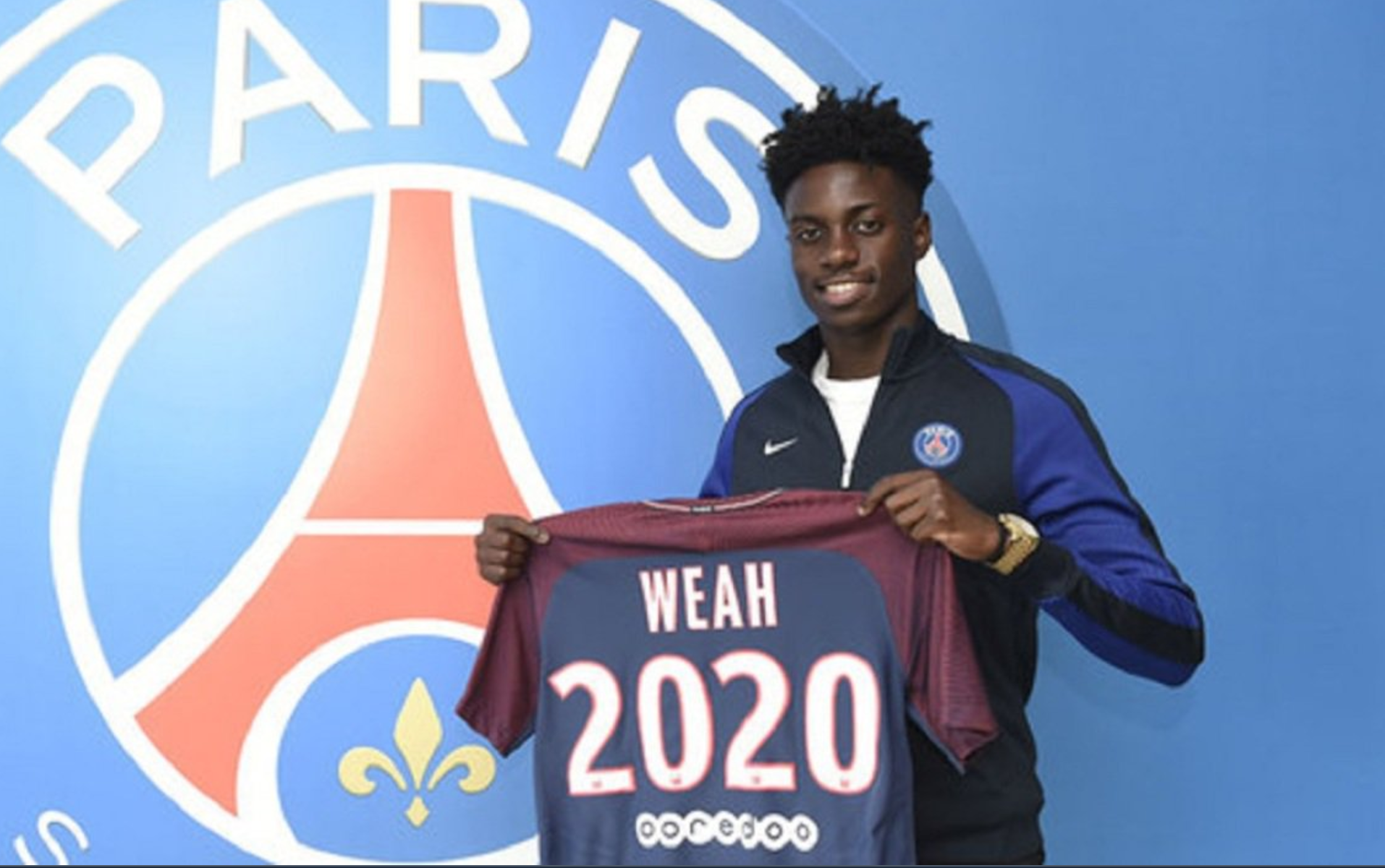 Filho de Weah assina aos 17 contrato profissional com o Paris Saint-Germain