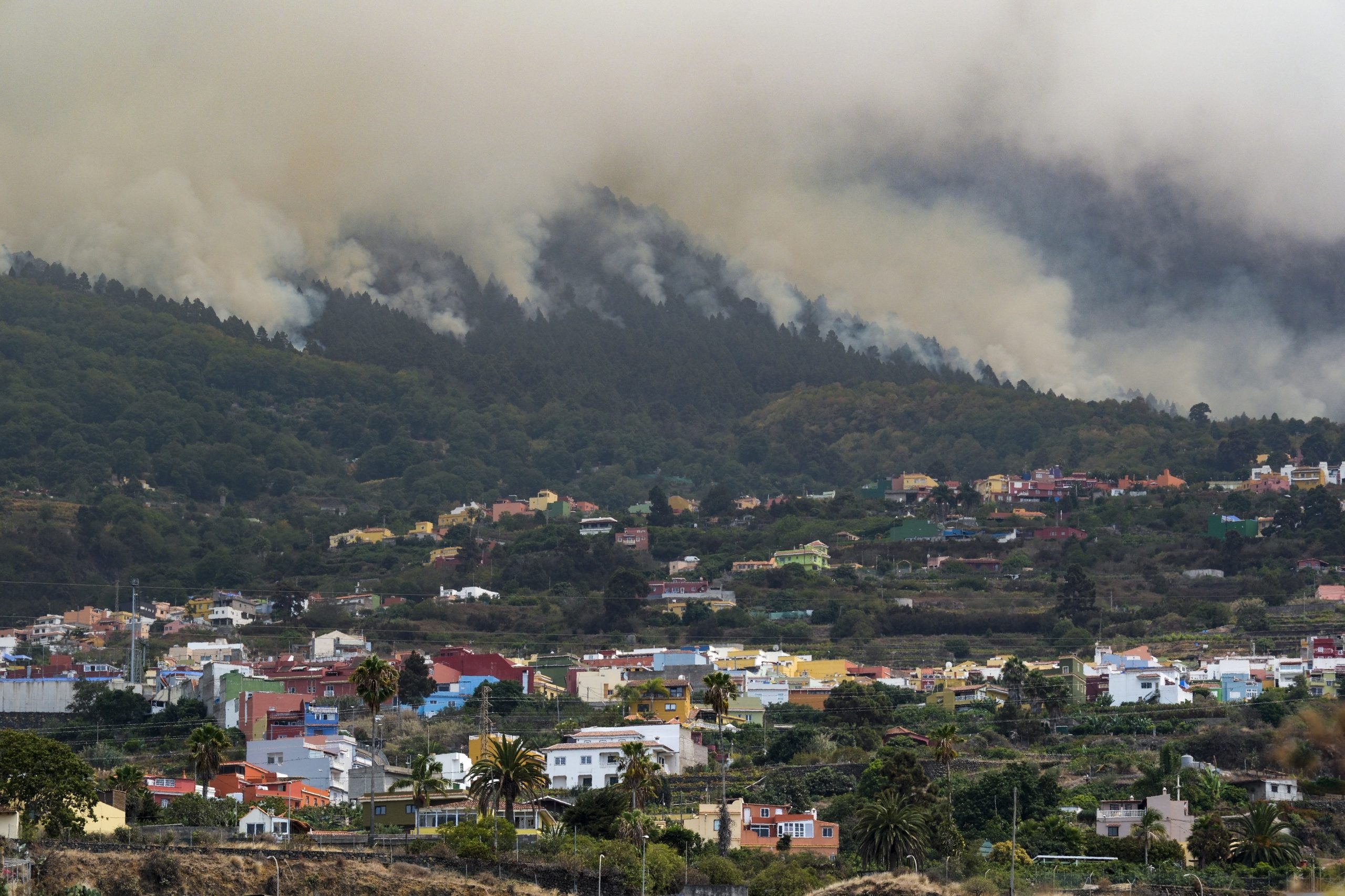 Incêndio em Tenerife continua descontrolado e já consumiu 5.000 hectares
