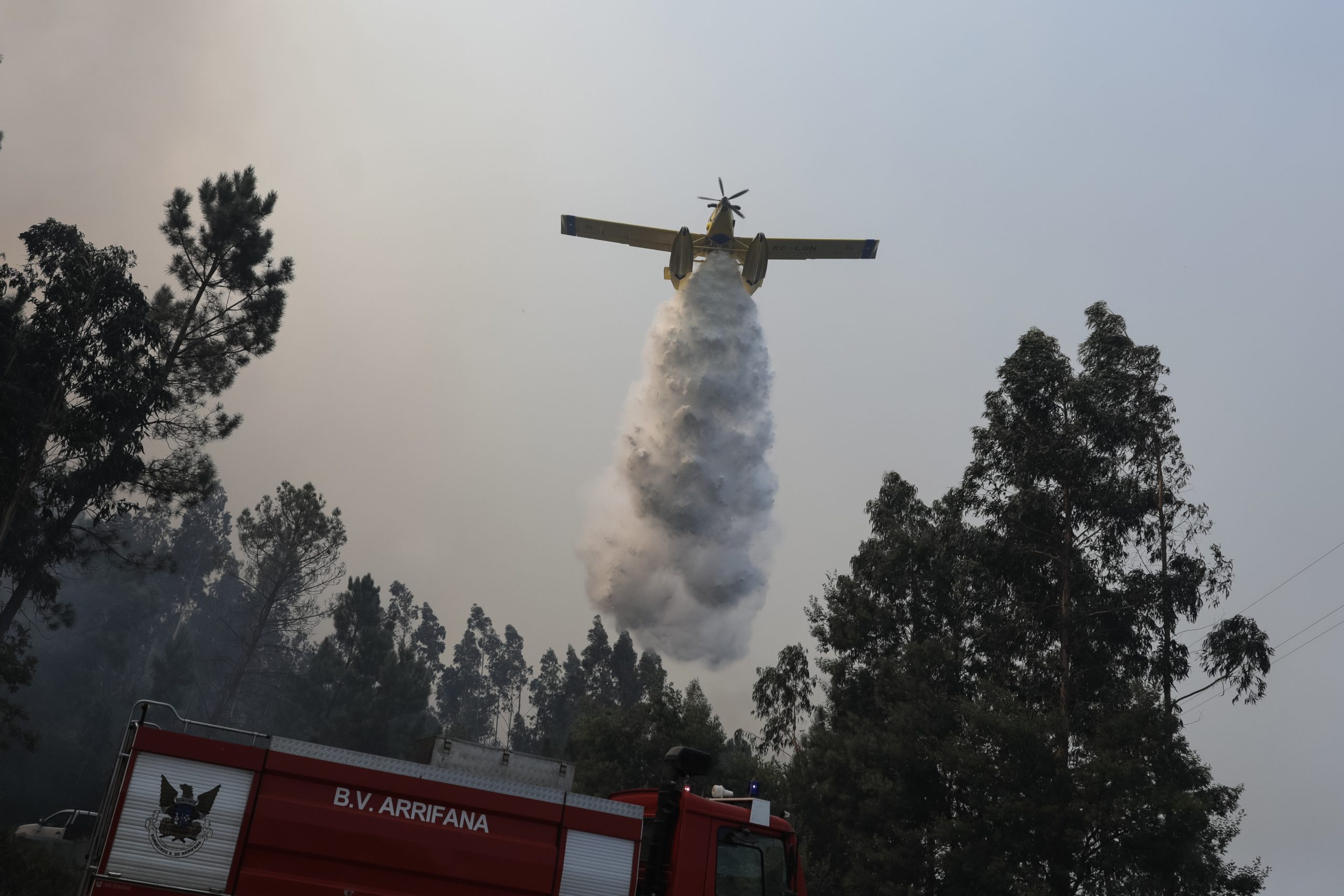 Incêndio em Vila Verde mobiliza 112 homens e dois meios aéreos