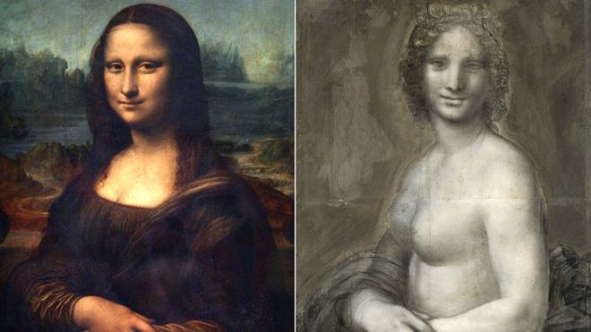 Há uma “Mona Lisa” nua que pode ter sido desenhada por Leonardo Da Vinci