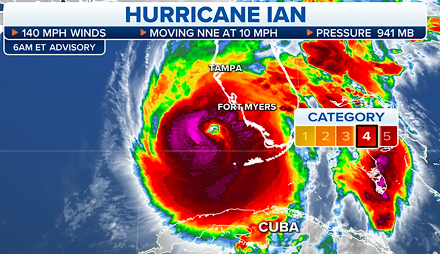 Furacão Ian: norte-americanos esperam consequências “catastróficas”