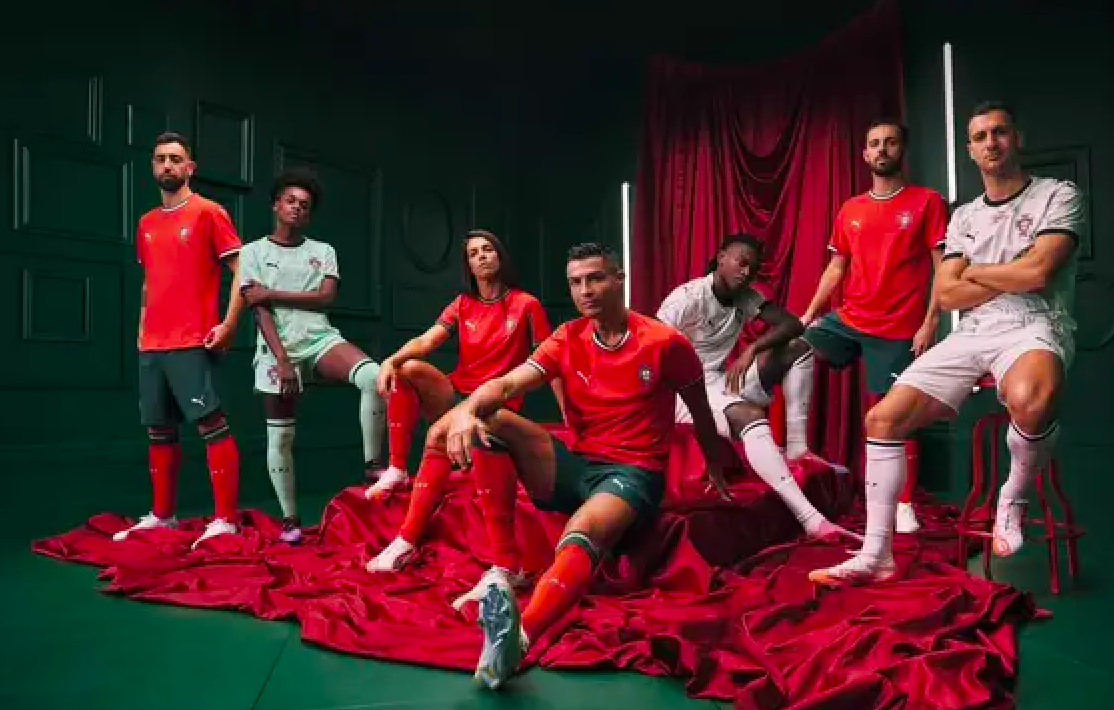 Federação divulga novas camisolas da seleção portuguesa