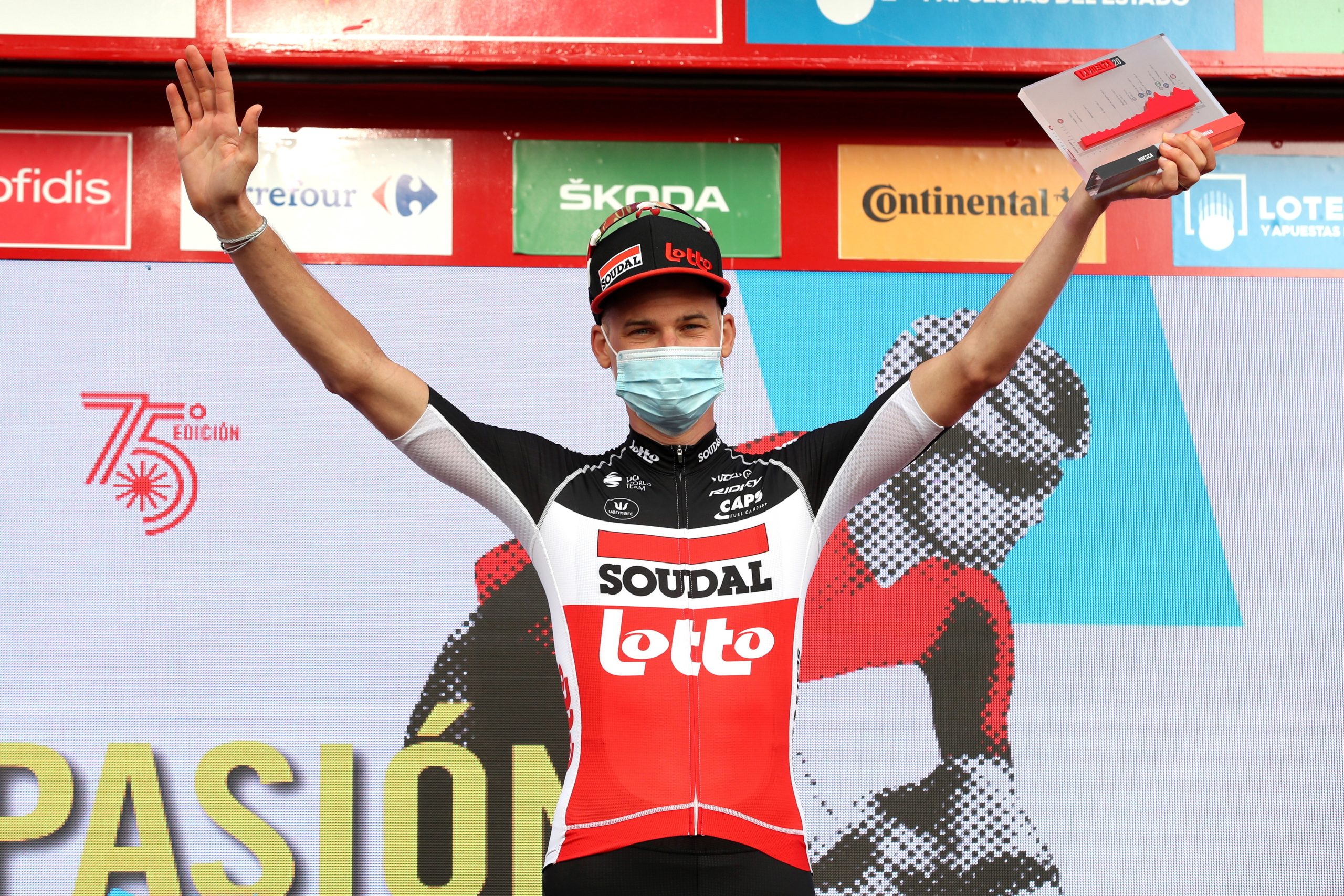 Vuelta. Tim Wellens pela segunda vez na 14.ª etapa, Roglic segue líder