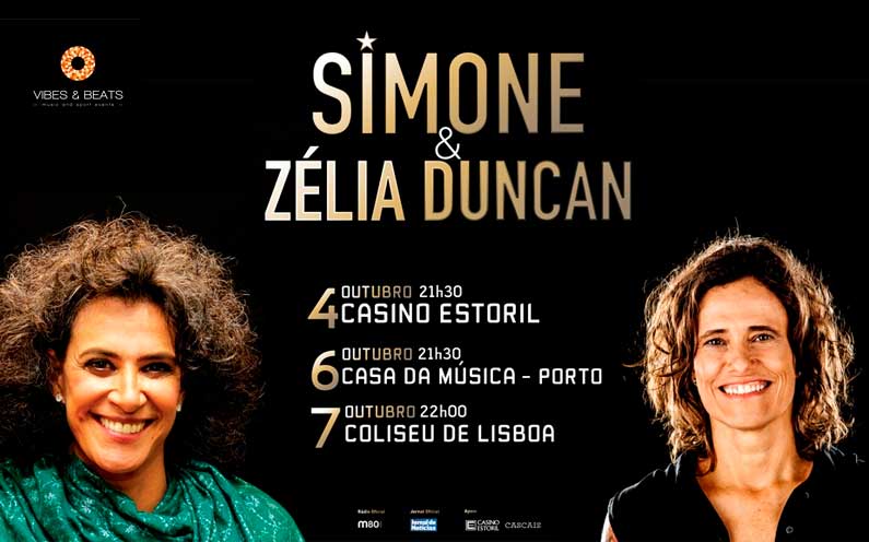 Simone e Zélia Duncan reencontram-se em palco em outubro em Portugal