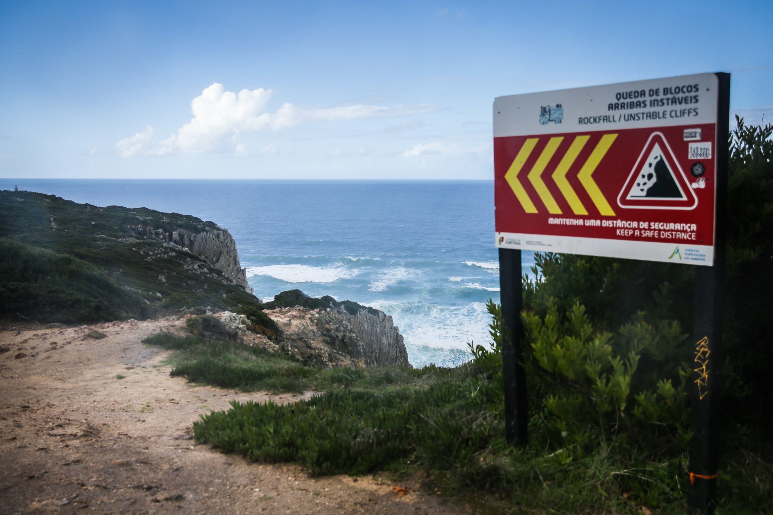 Jovem desaparece no mar após ser arrastado por um agueiro em praia de Sintra