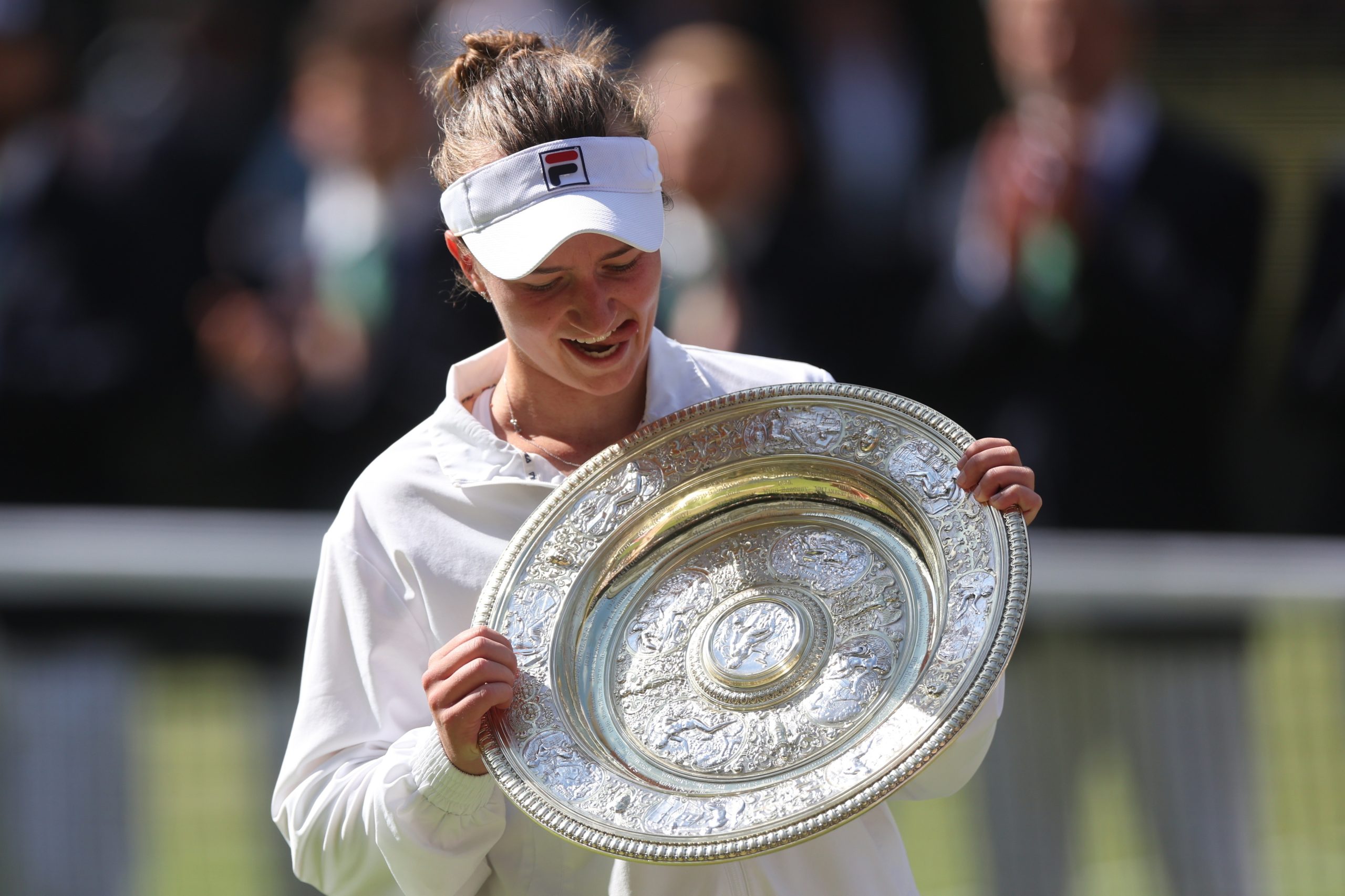 Tenista checa Barbora Krejcikova vence o torneio de Wimbledon
