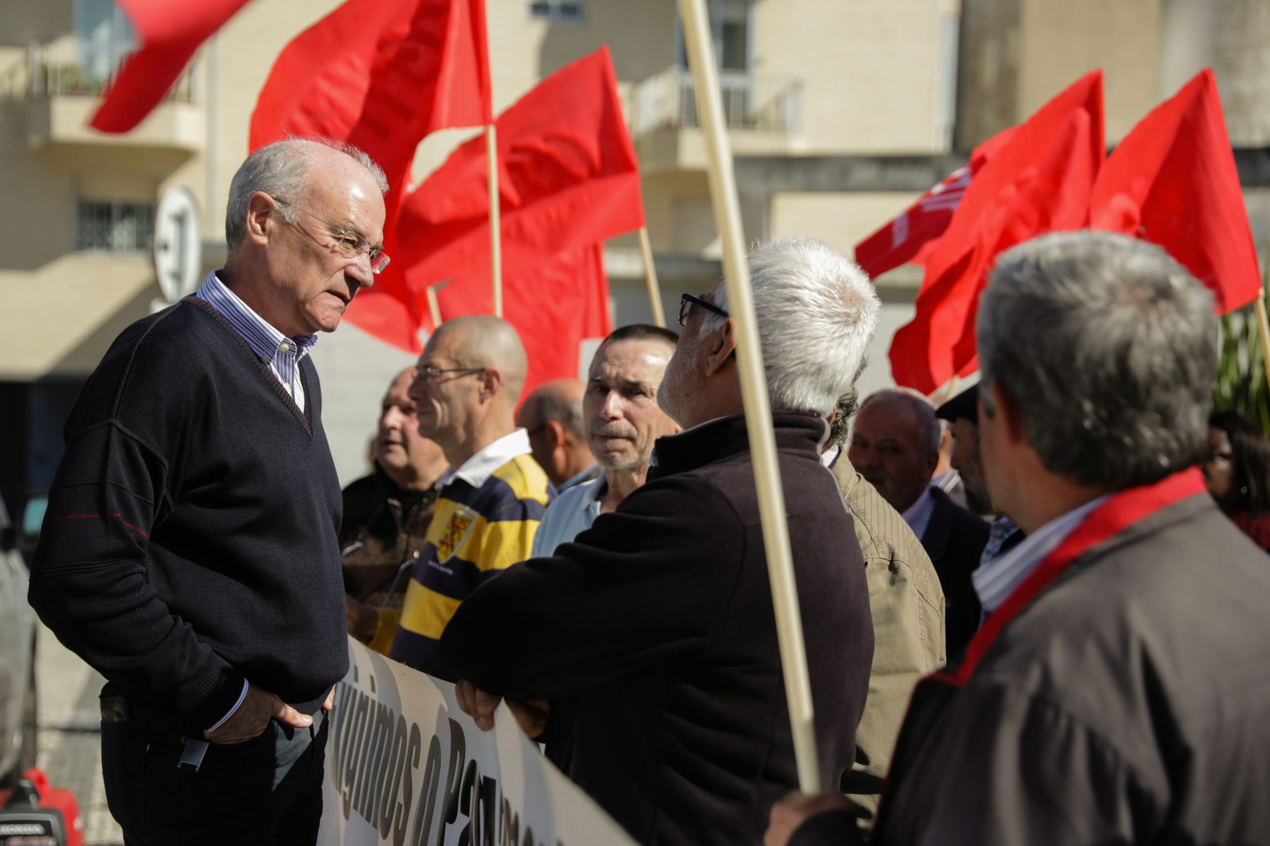 Líder da CGTP-IN participa em greve dos trabalhadores do Grupo Sumol+Compal de Pombal