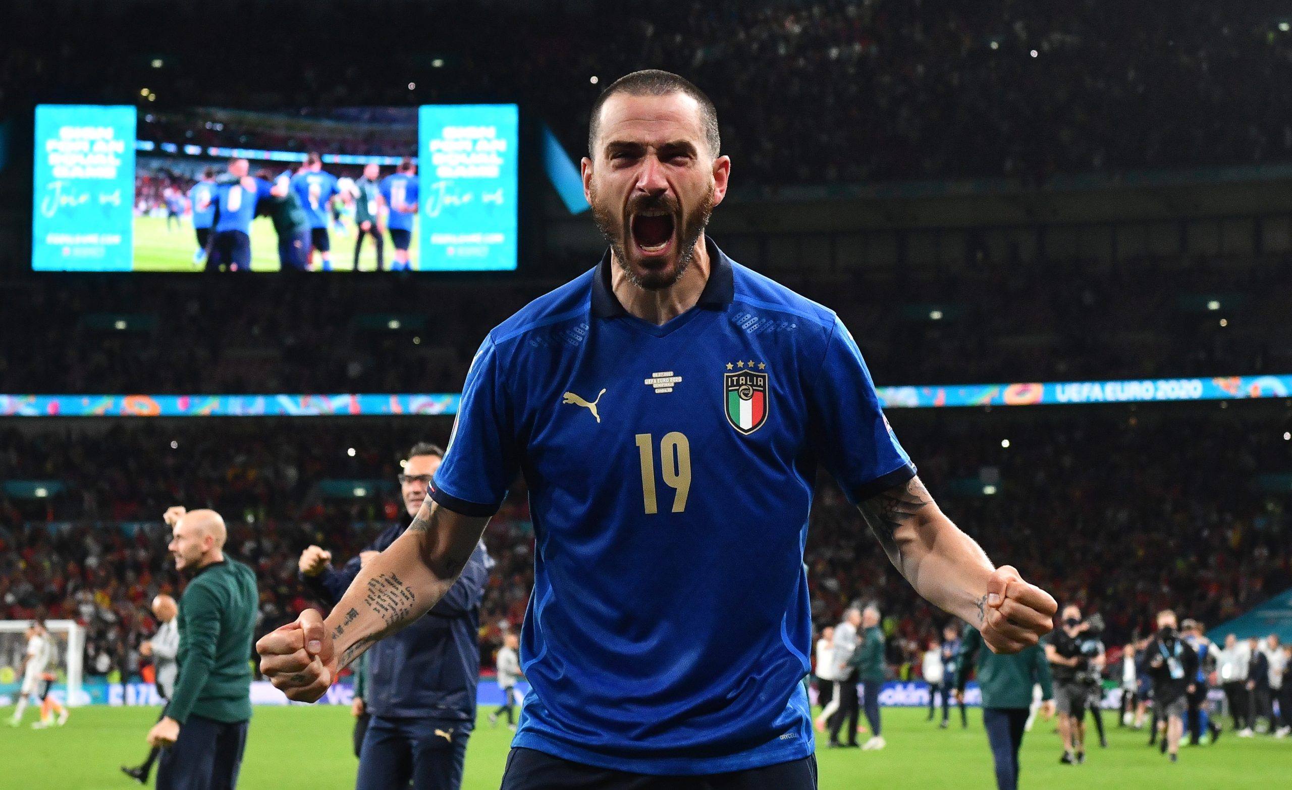 Euro2020: Depois do golo mais rápido de Shaw, Bonucci torna-se o mais velho a marcar numa final