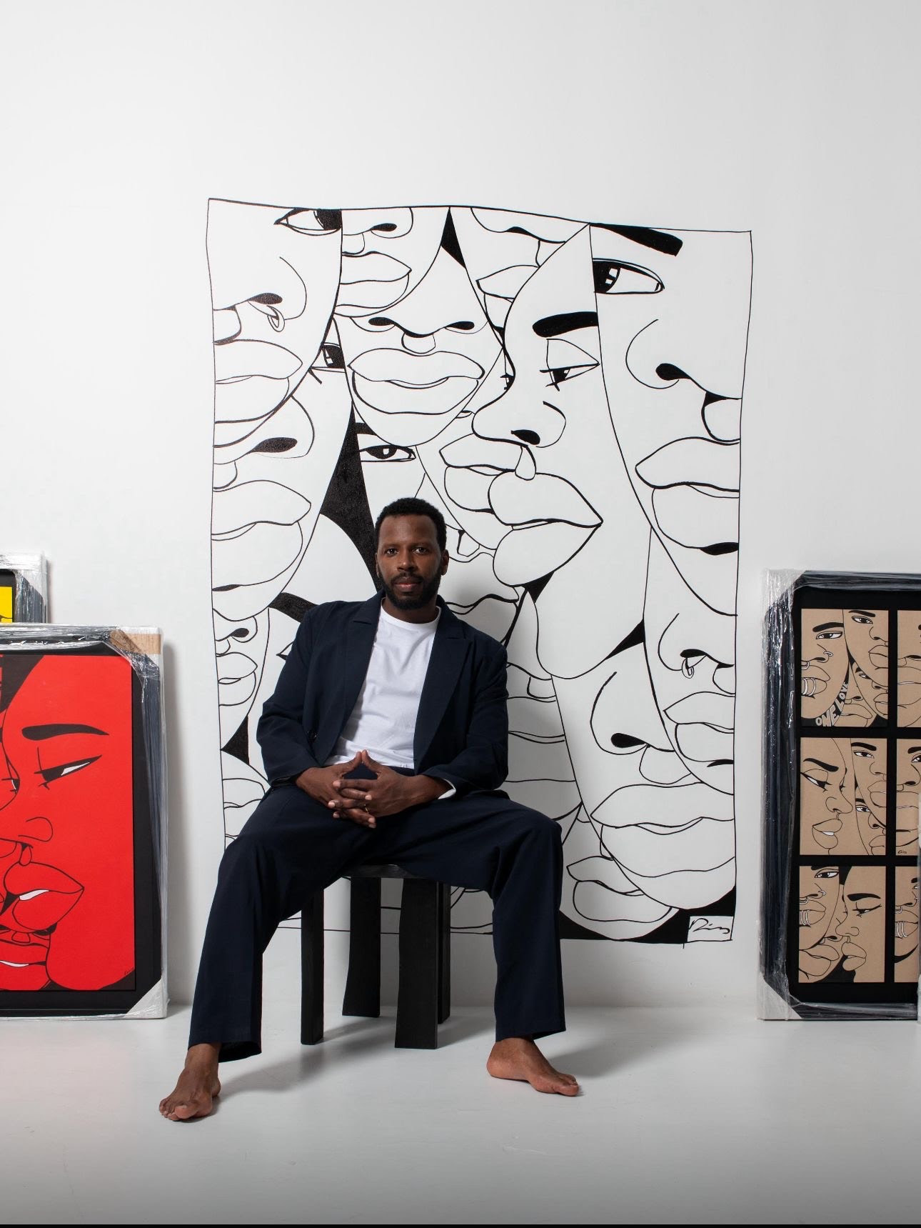 Dino D’Santiago estreia-se na galeria Underdogs com a exposição “Portal do Retorno”