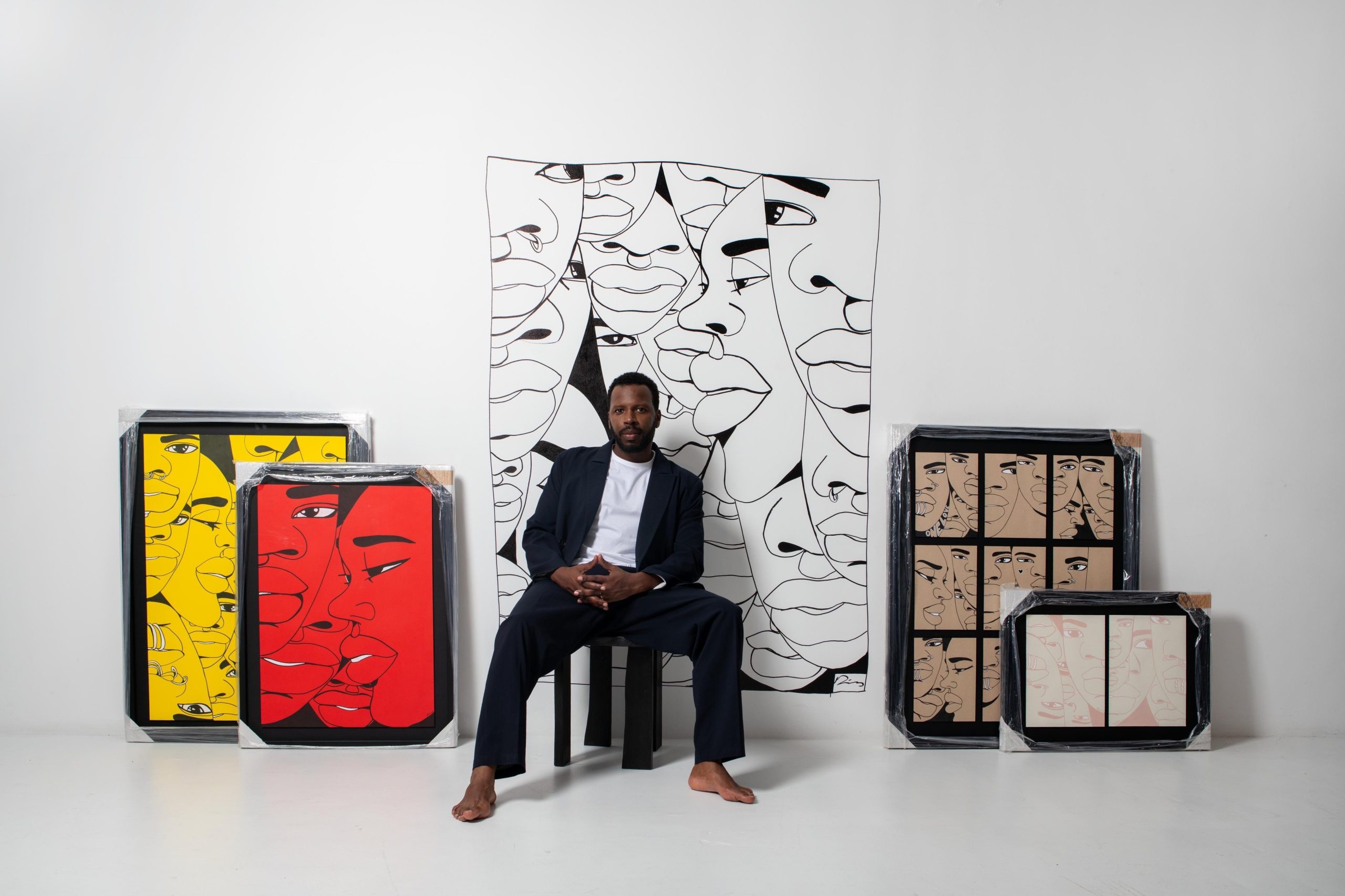 Inspirado no tráfico de pessoas africanas, Dino D’Santiago apresenta a exposição “Portal do Retorno”