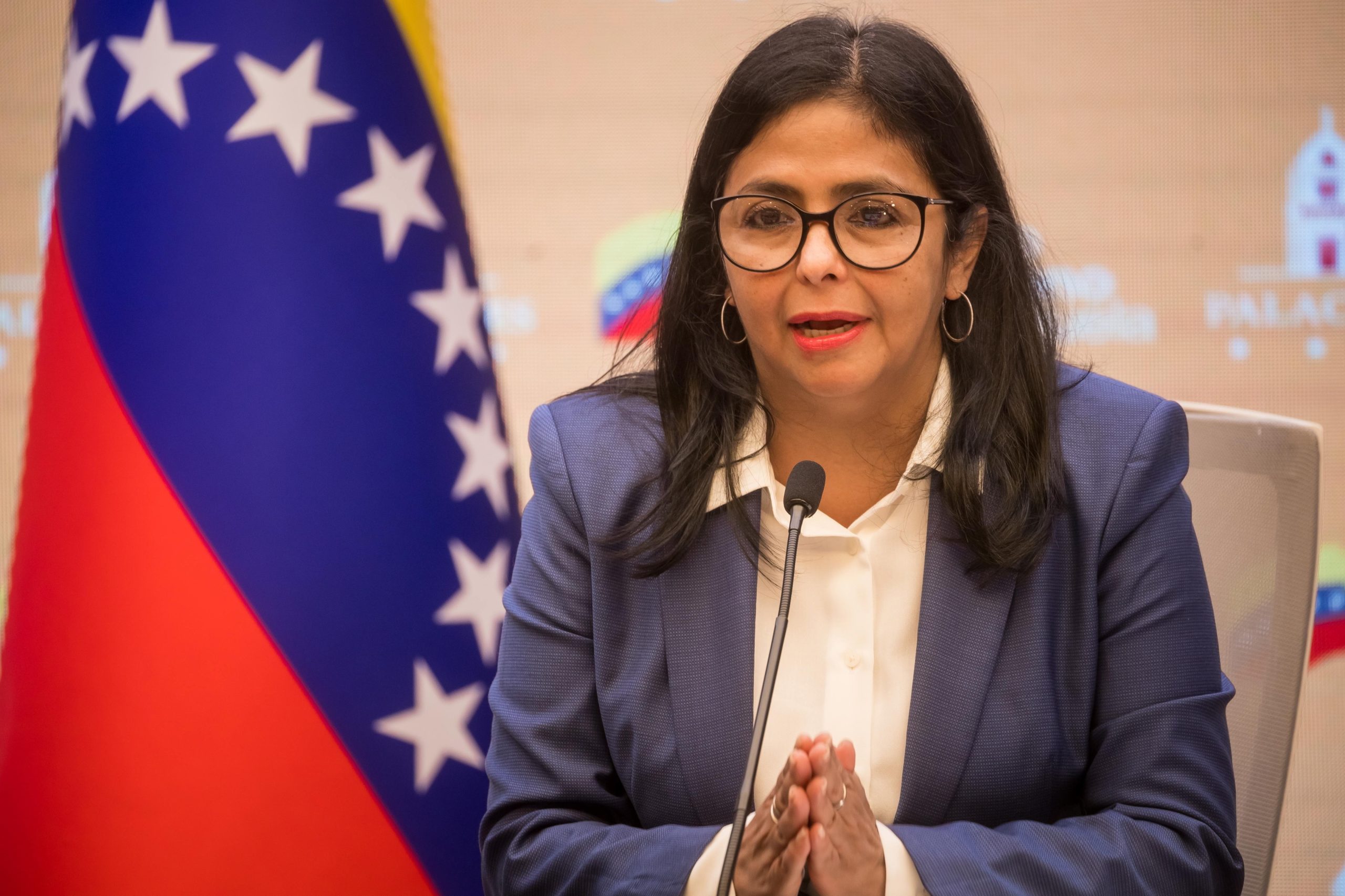 Delcy Rodríguez pede aos venezuelanos para pouparem água e eletricidade devido ao “Superniño”