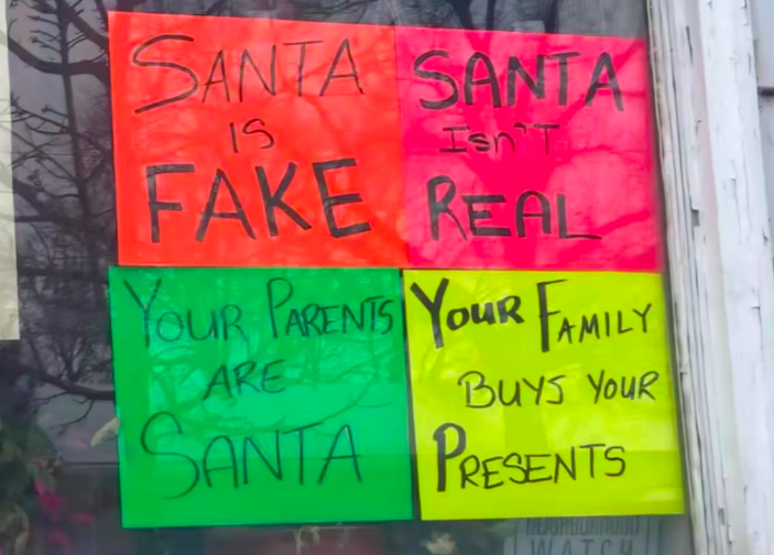 Canadá: cartazes a dizer que “o Pai Natal não existe” geram chamadas para a polícia e acusações de “grinch”