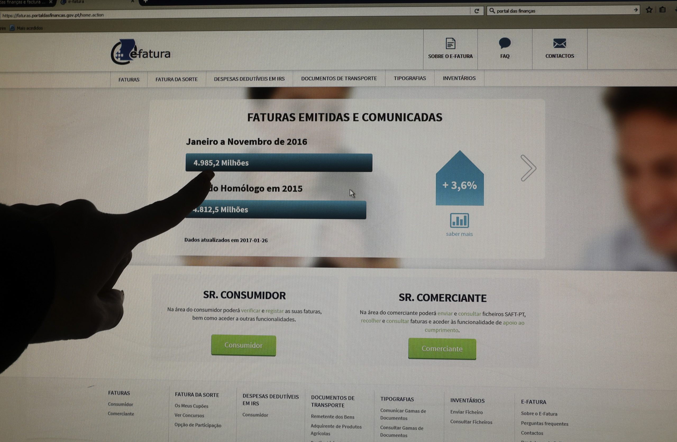 Contribuintes têm 15 dias a partir de hoje para reclamar despesas do e-fatura
