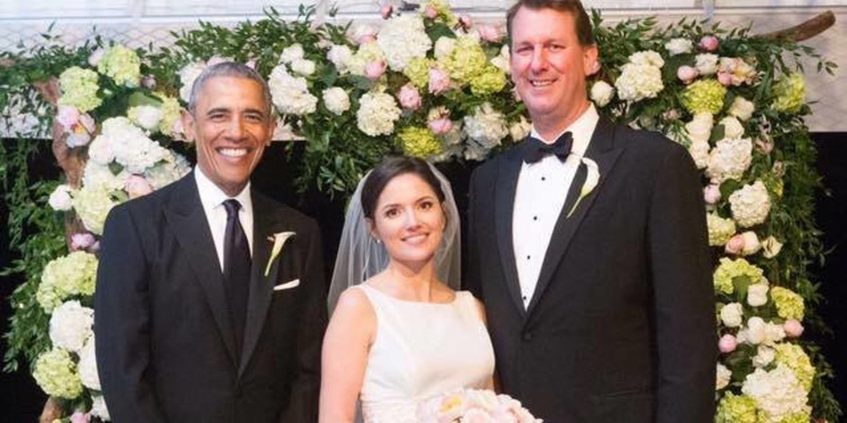 Ter o Presidente dos Estados Unidos da América como padrinho de casamento? Sim, aconteceu