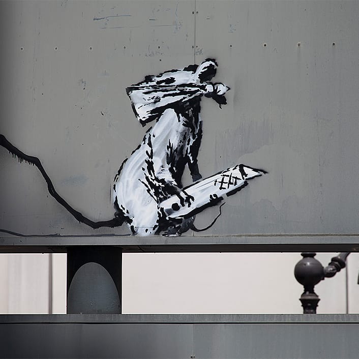 Obra de Banksy roubada em Paris