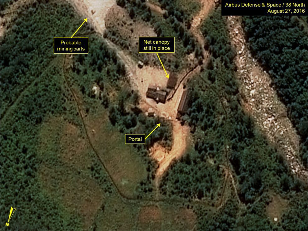 Coreia do Norte pode estar a preparar novo teste nuclear. Os trabalhos não param na base de Punggye-ri