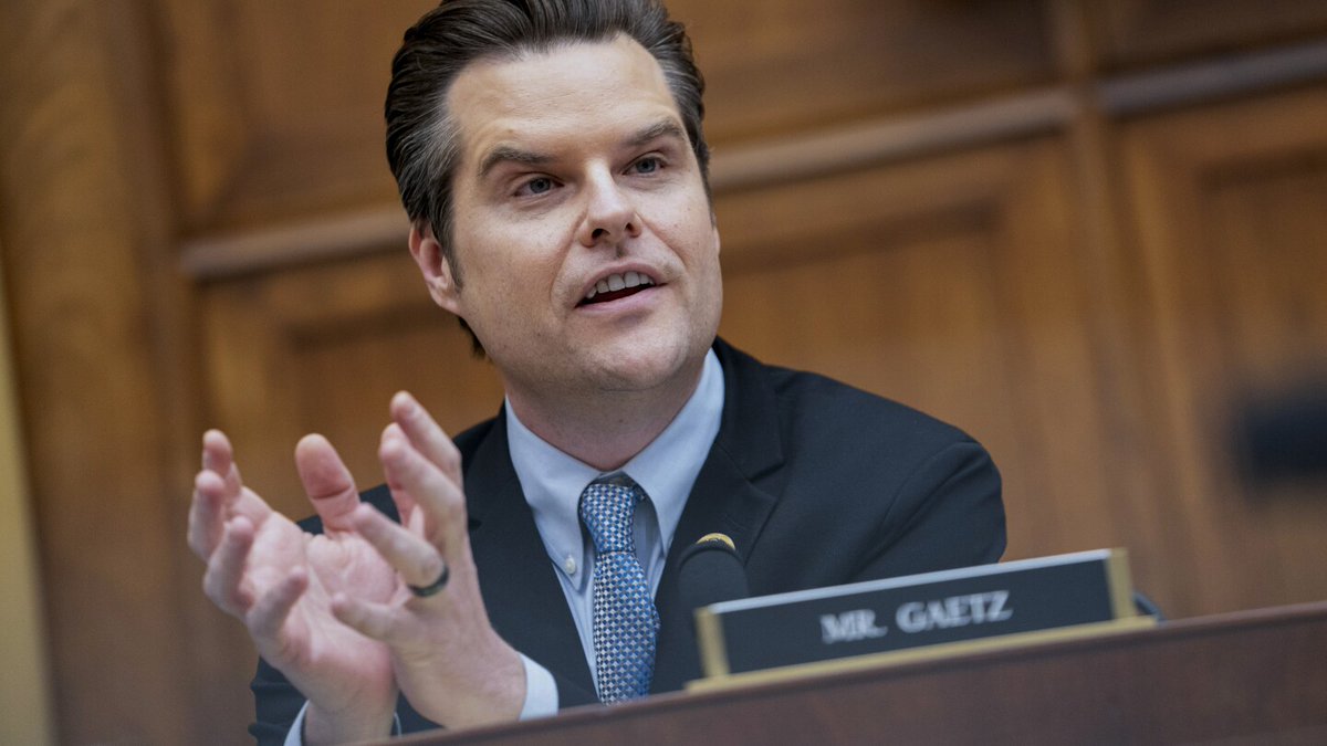 Trump nomeia congressista Matt Gaetz como procurador-geral dos EUA