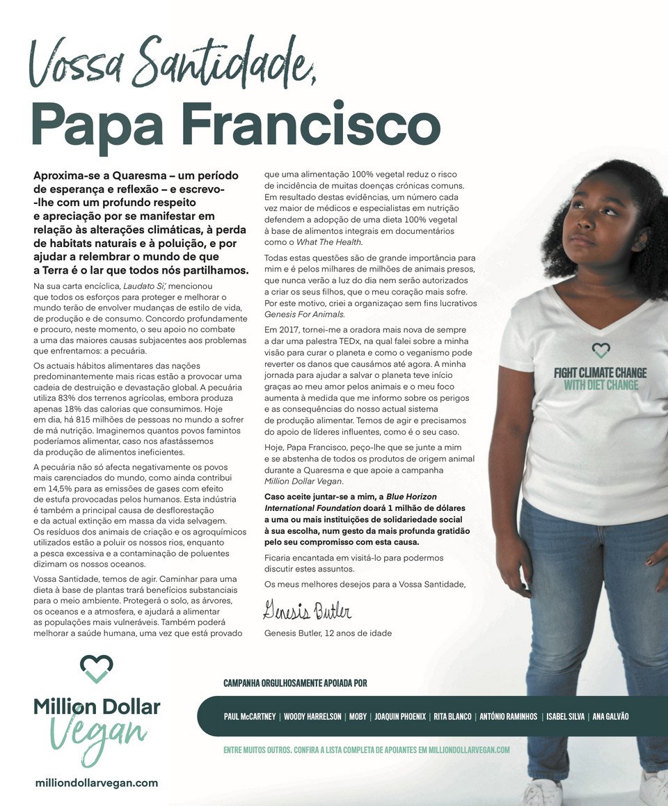 O desafio ao Papa para uma Quaresma vegan, o hinduísmo e o budismo (e onde fica a carne barrosã?)