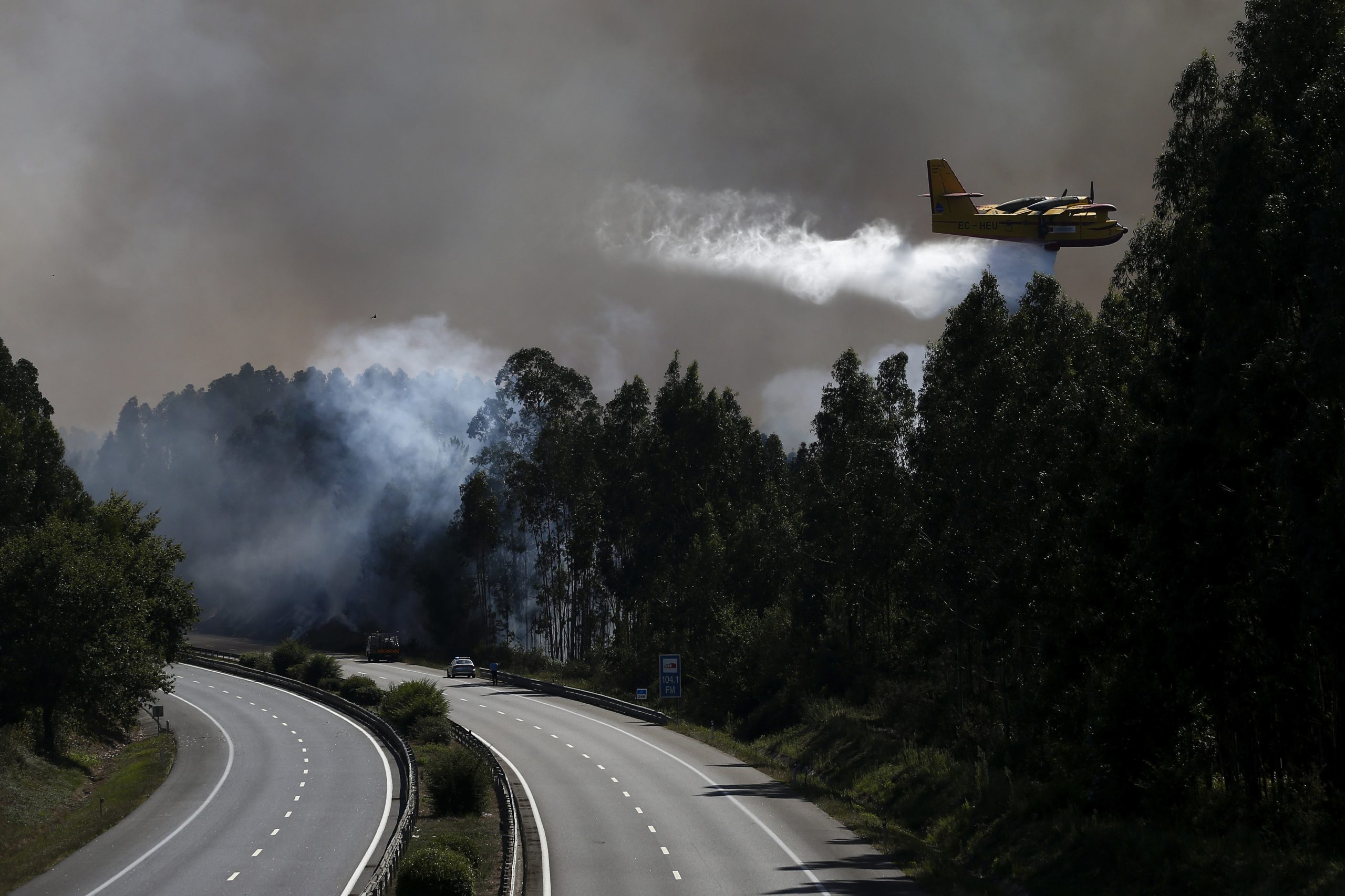 Fogo em Albergaria-a-Velha dado como dominado. IC2 reabriu ao trânsito